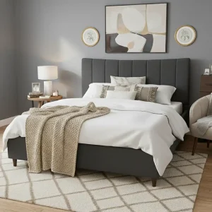 Dusi Platform Bed with Free Mattress