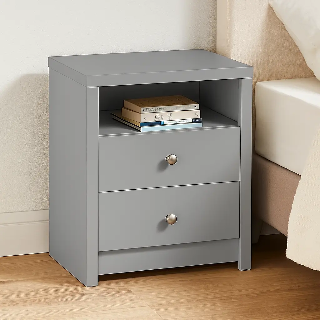 Frost White Bedside Table - Image 4