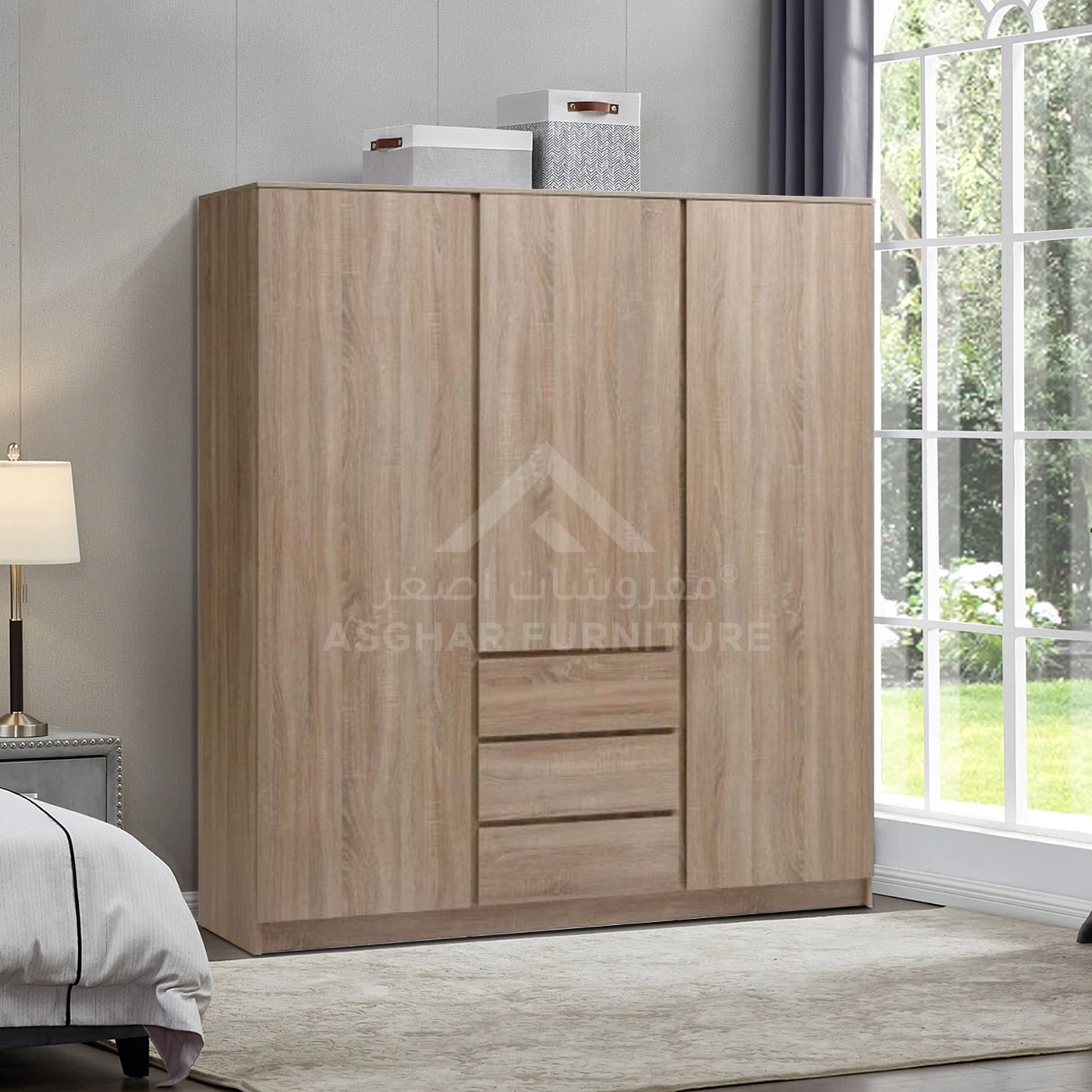 Galaxy 3-Door Wardrobe