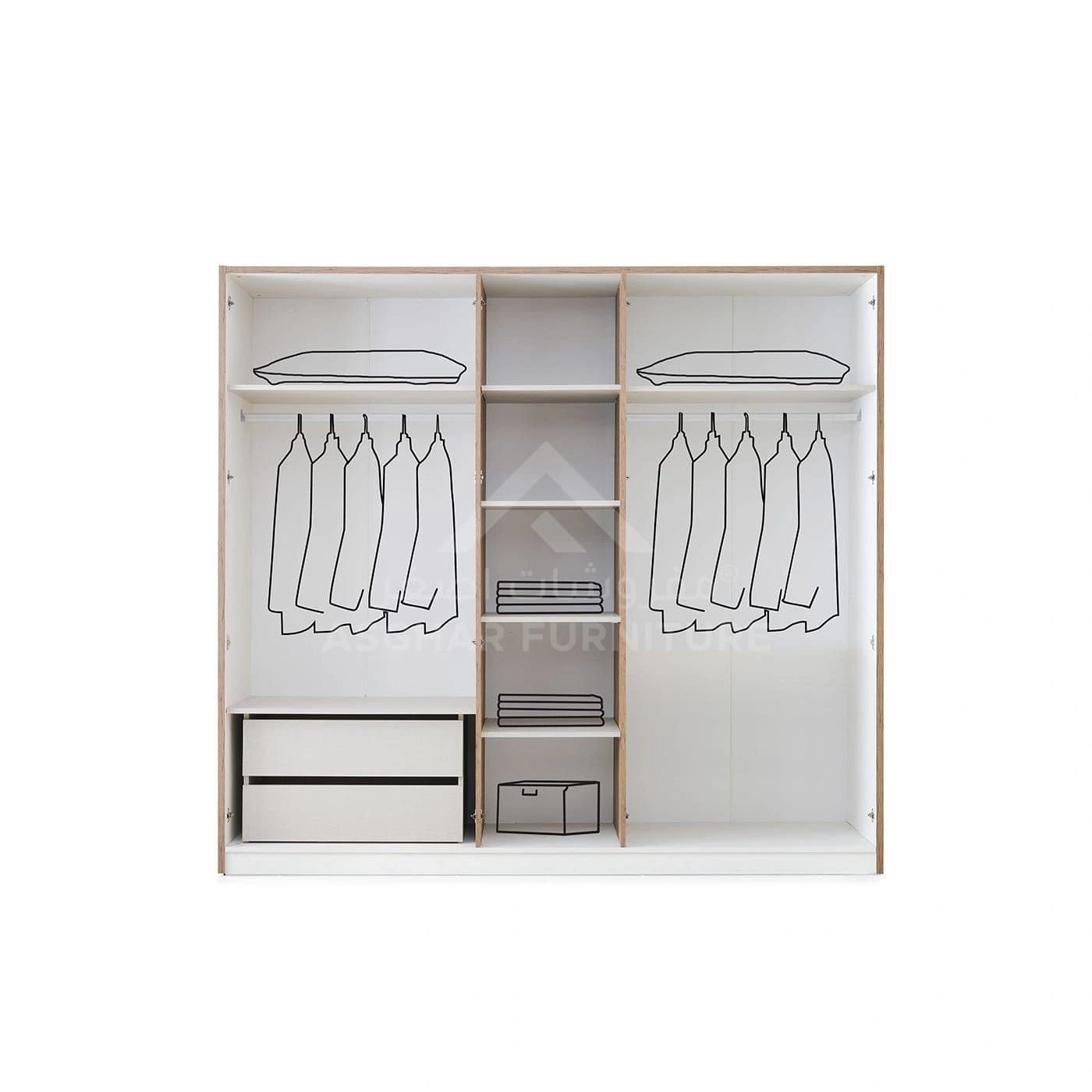 Gem 5-Door Wardrobe - Image 2