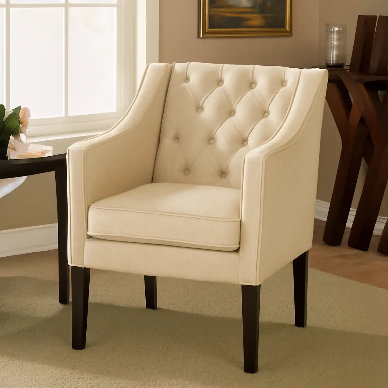 Gloria Premium Button-tufted Chair