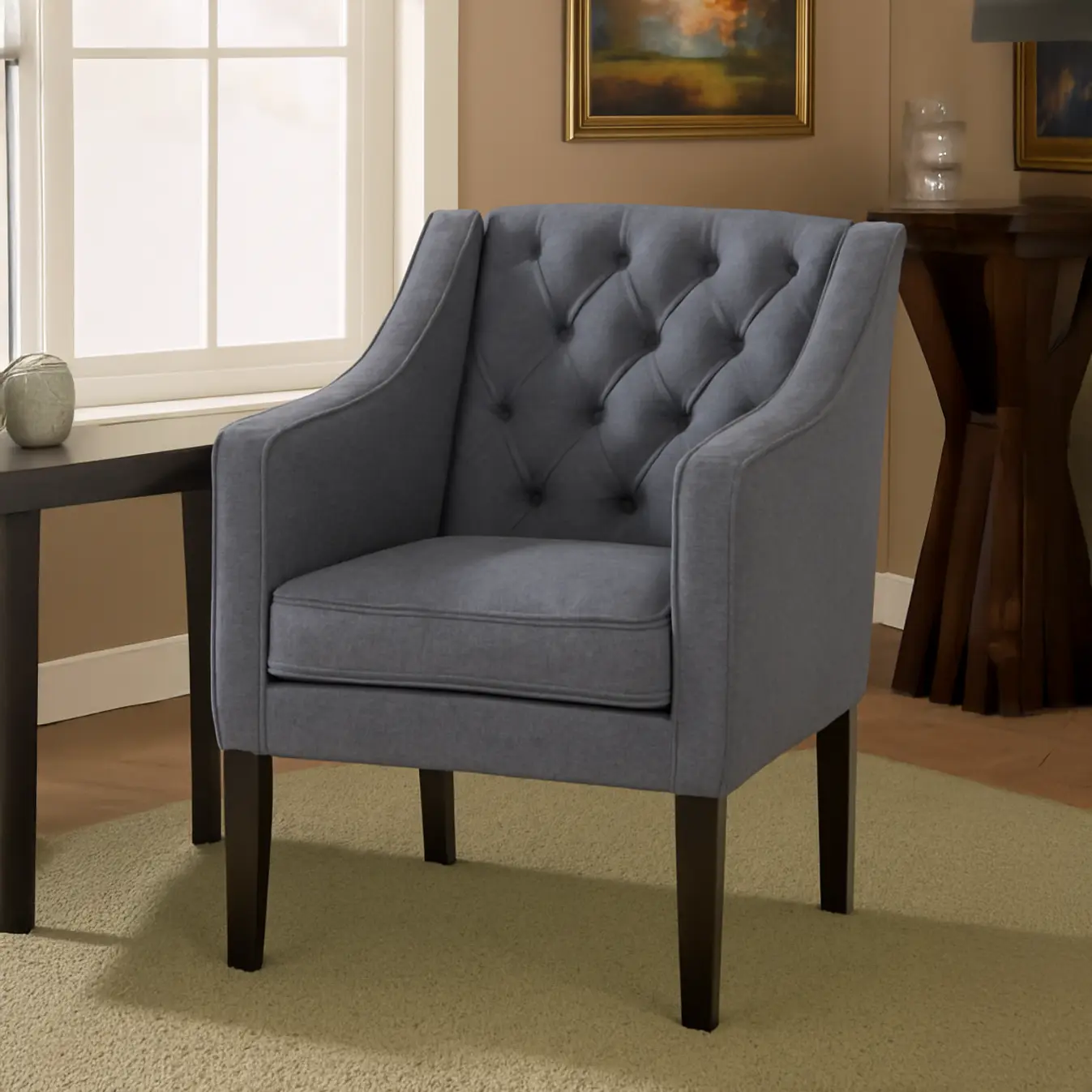 Gloria Premium Button-tufted Chair - Image 2