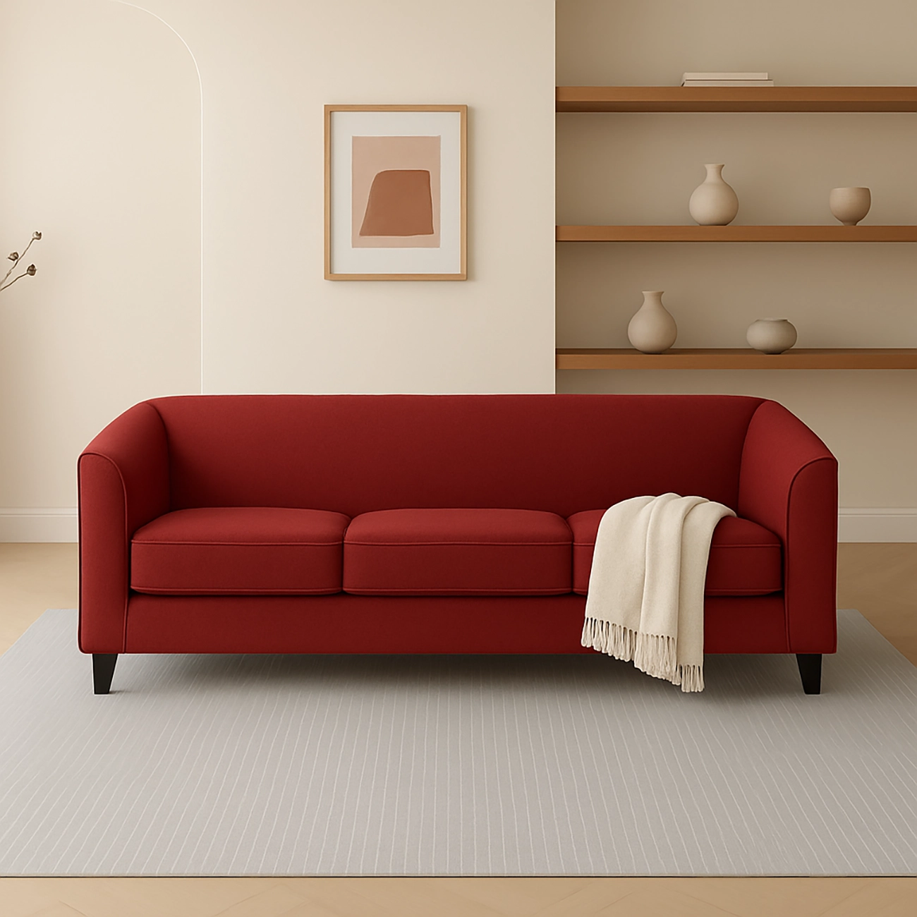 Hollis Classic Minimalist Sofa - Image 4