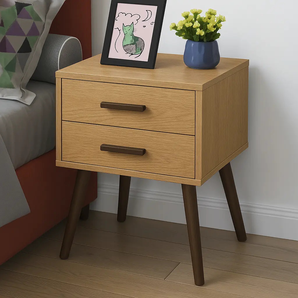 Iris Modern Bedside Table - Image 2