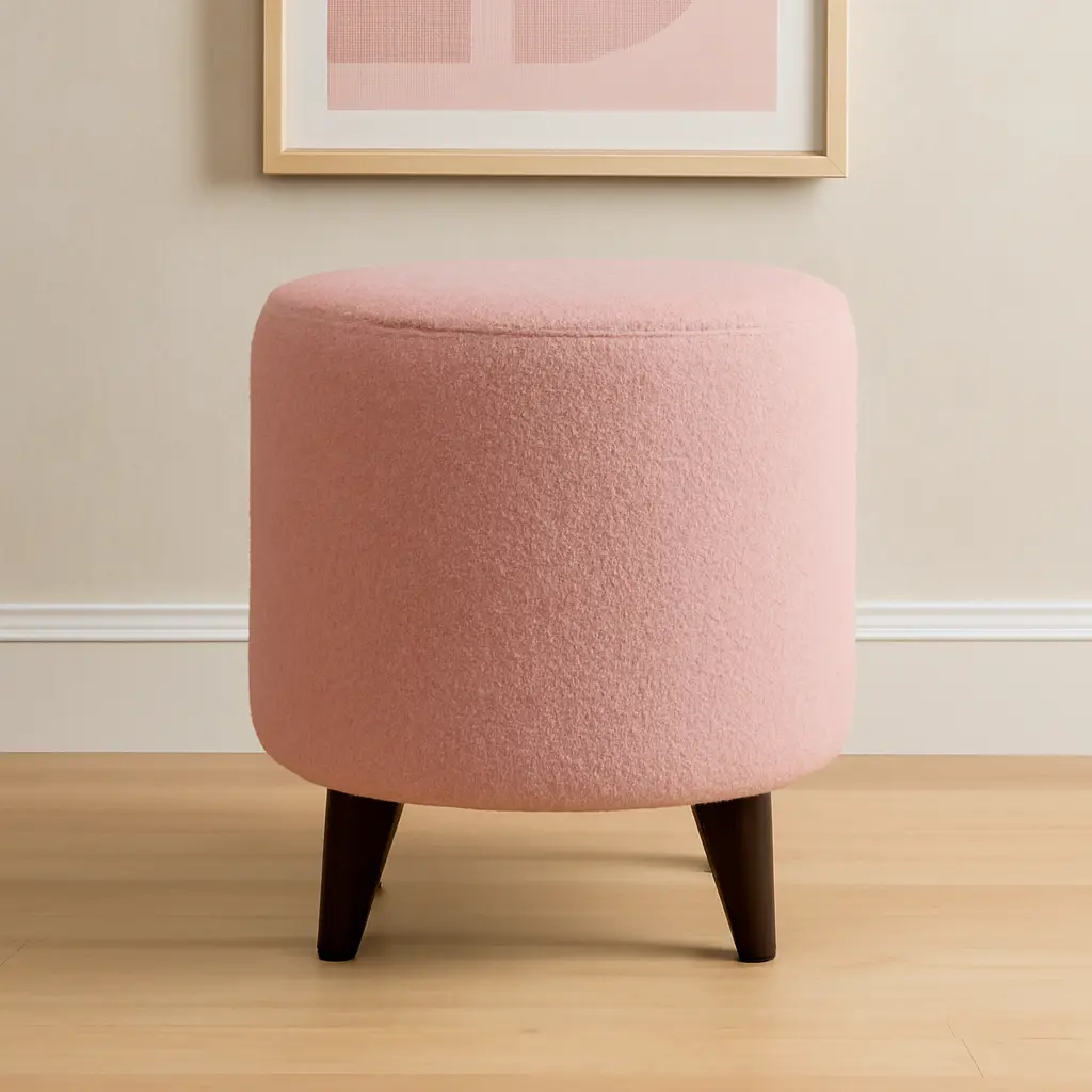 Neutral Nest Round Ottoman - Image 3
