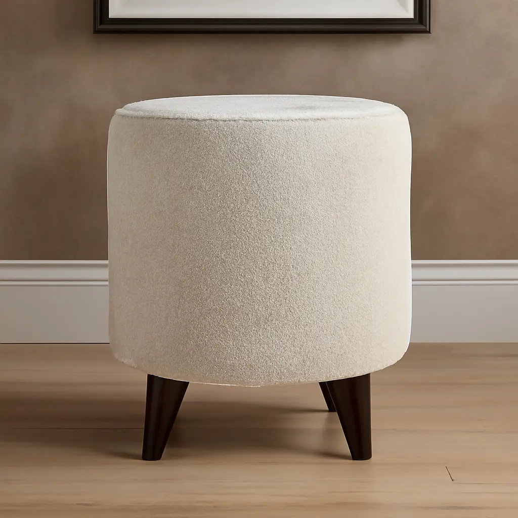 Neutral Nest Round Ottoman - Image 4