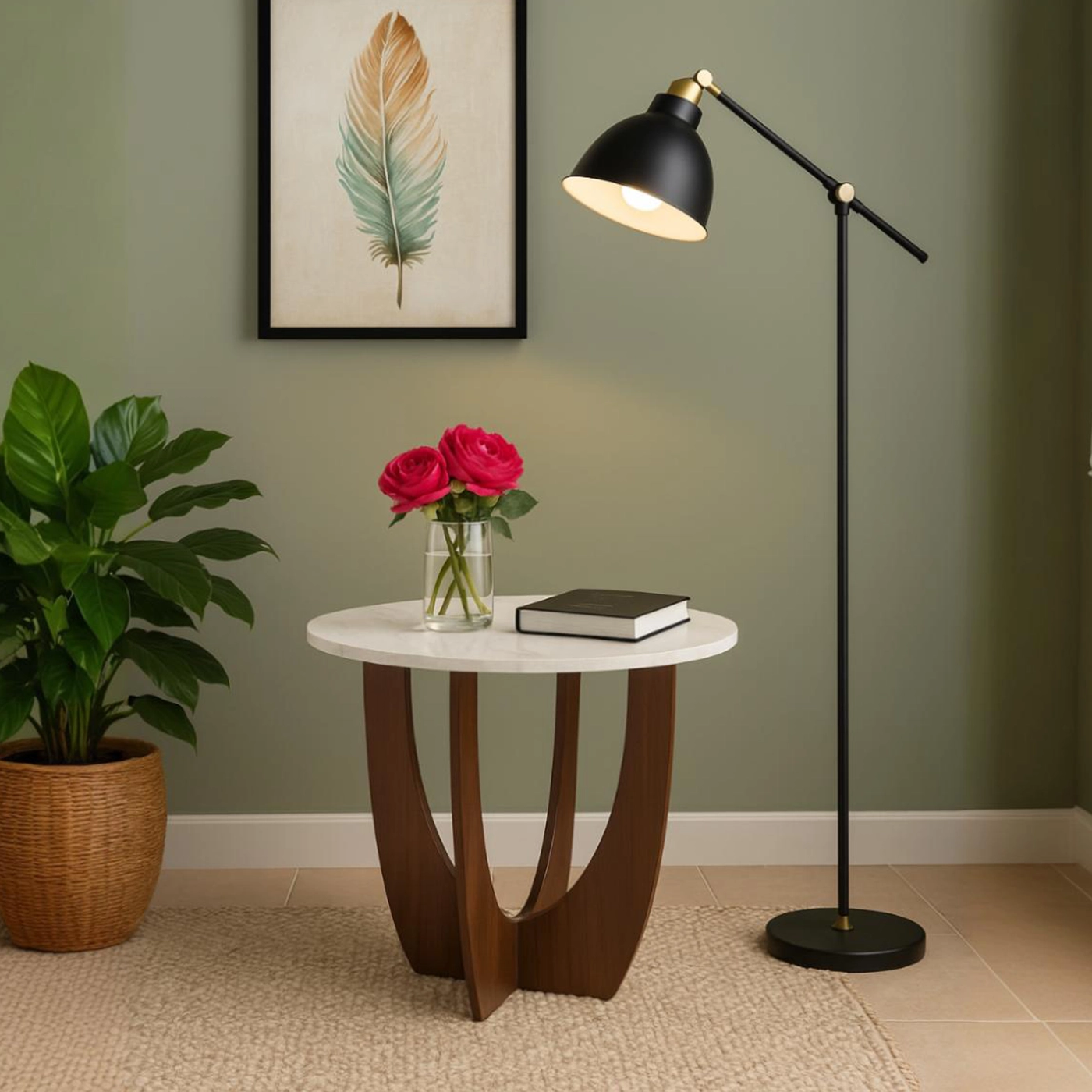Sunset Marble Side Table