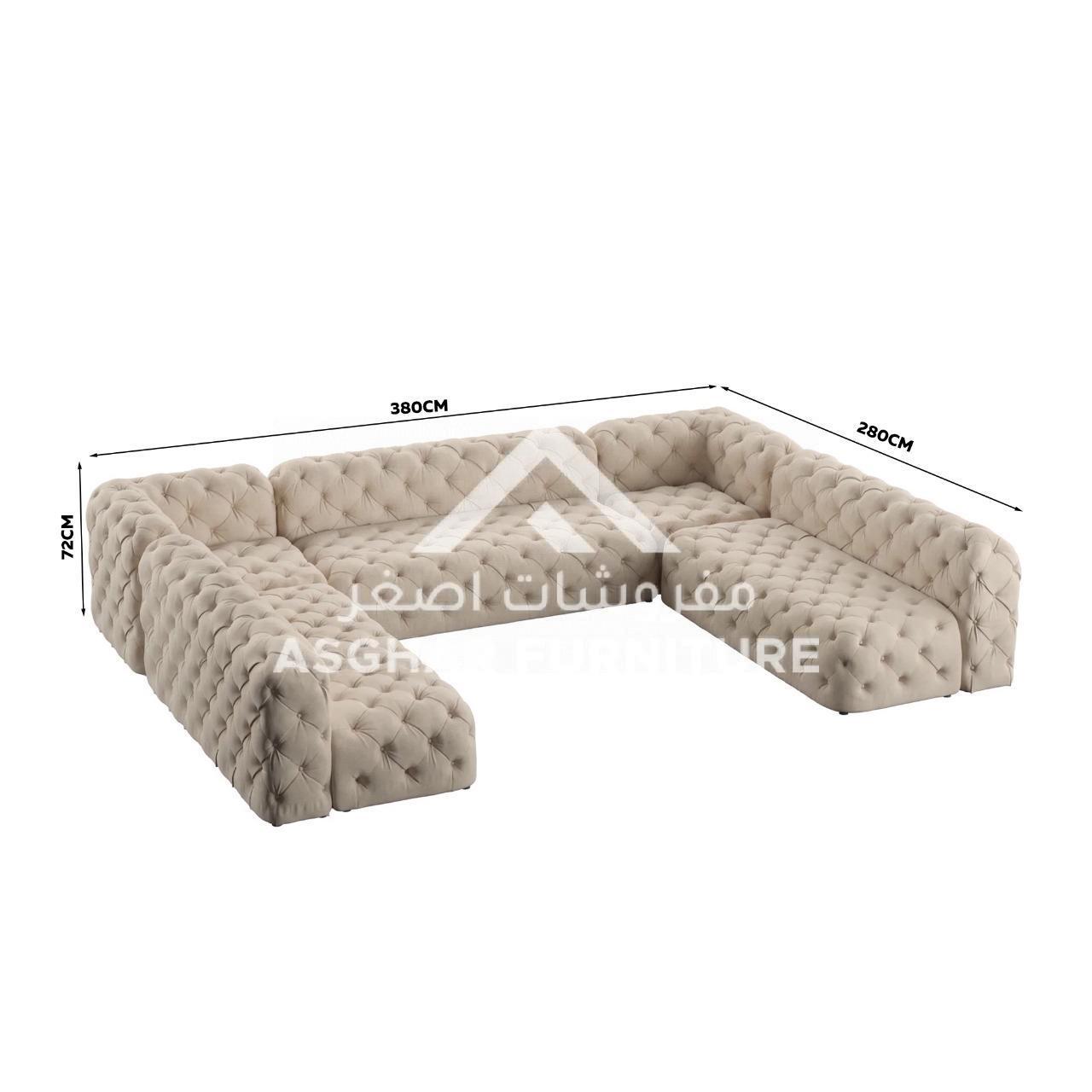 Tufted 11-Seater Sofa - Image 4