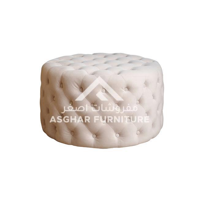 Cavril Grand Velvet Ottoman - Image 5
