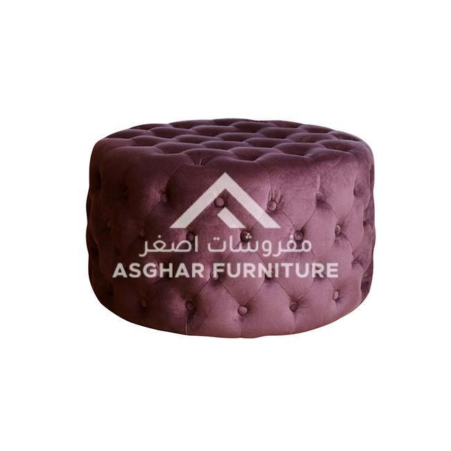 Cavril Grand Velvet Ottoman - Image 2