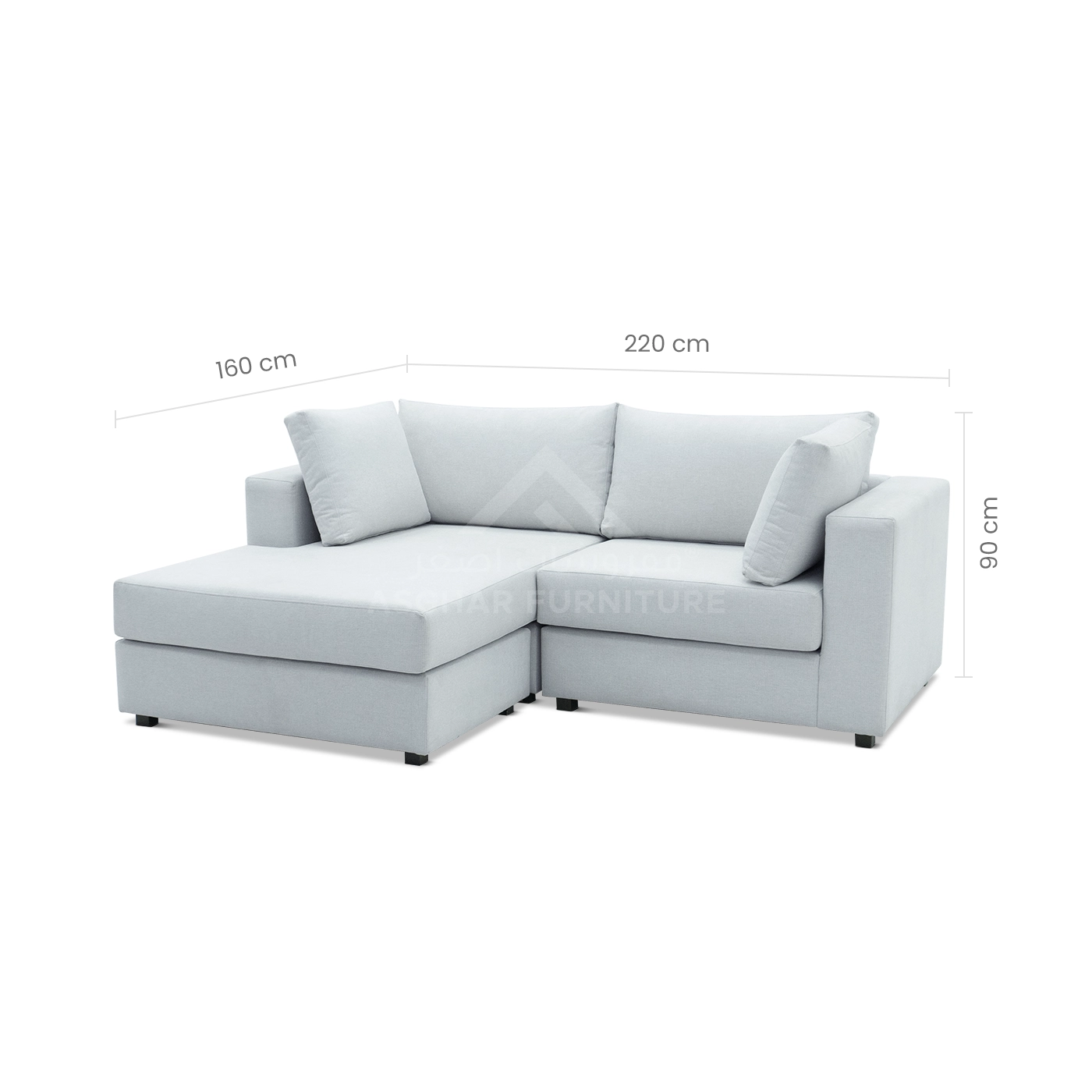 Eddy 3 piece reversible Sofa - Image 4