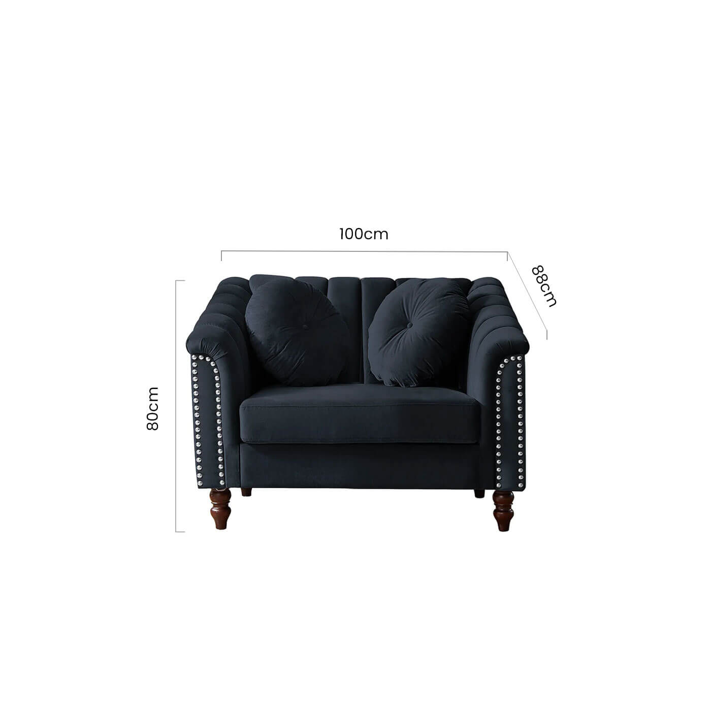 Flared Armrest Sofa - Image 7
