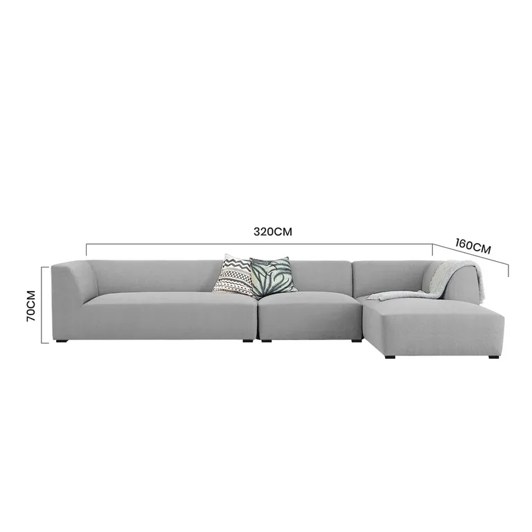 Opal L Shape Sofa Set - Image 4