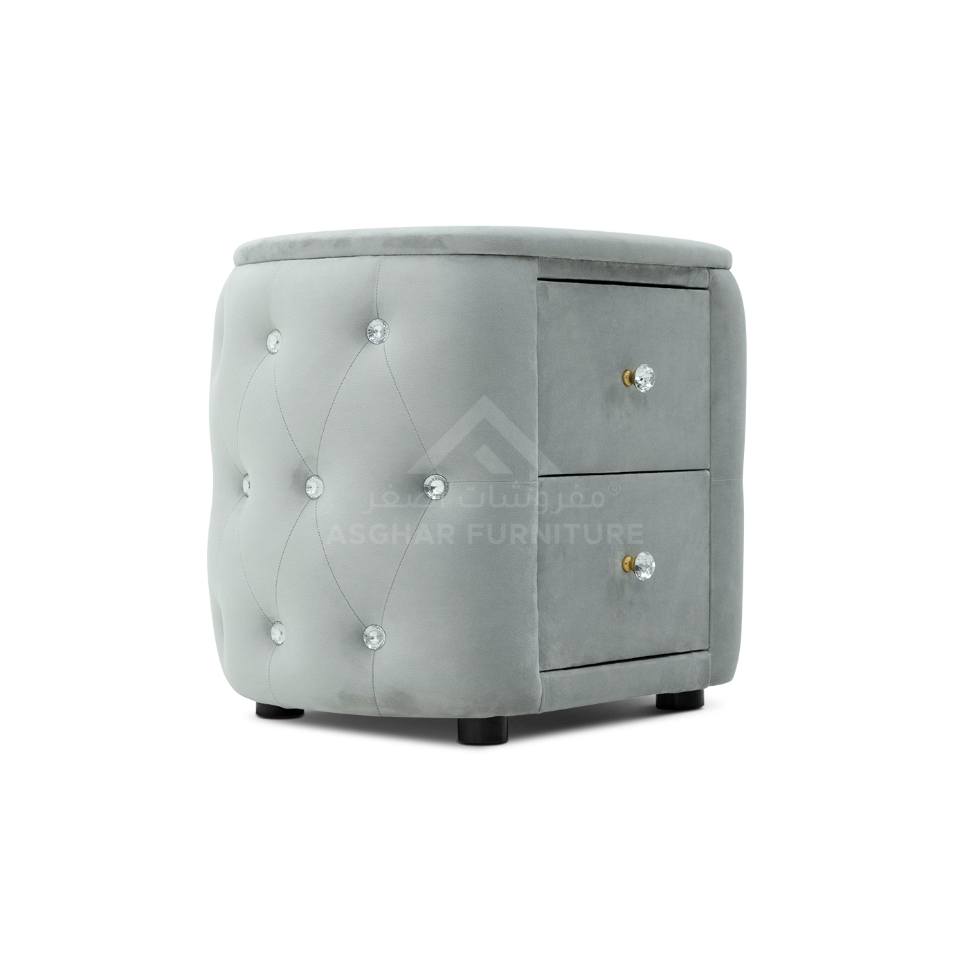 Oval 2-Drawer Nightstand - Image 6