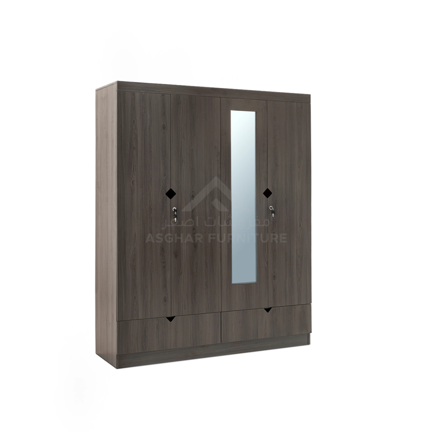Alexa 4-Door Wardrobe - Image 2