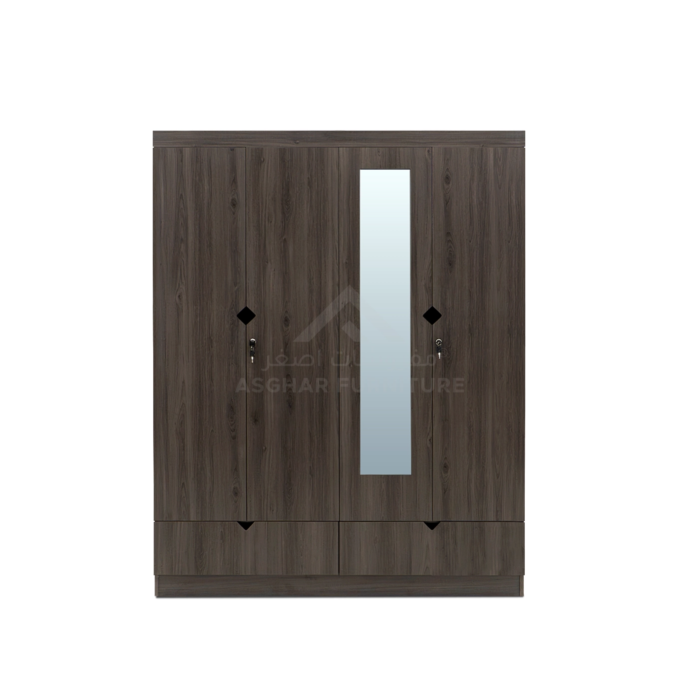 Alexa 4-Door Wardrobe - Image 3