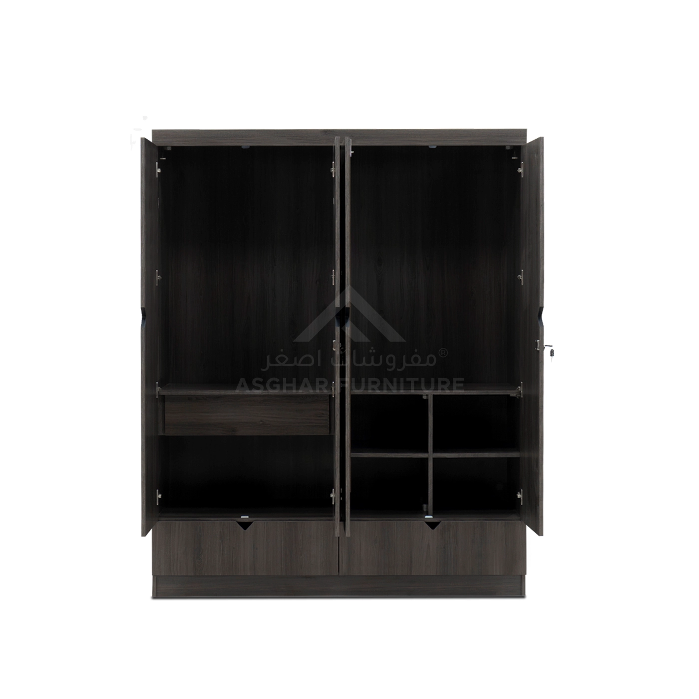 Alexa 4-Door Wardrobe - Image 4