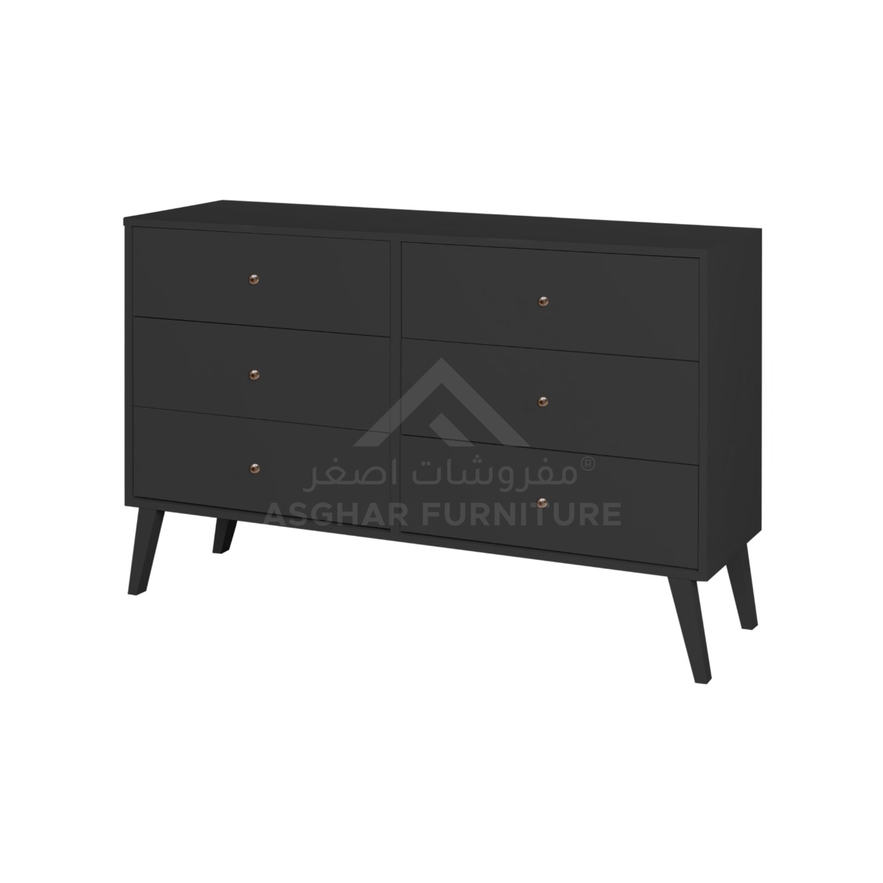 Mid Century Modern 6-drawer Dresser - Image 4