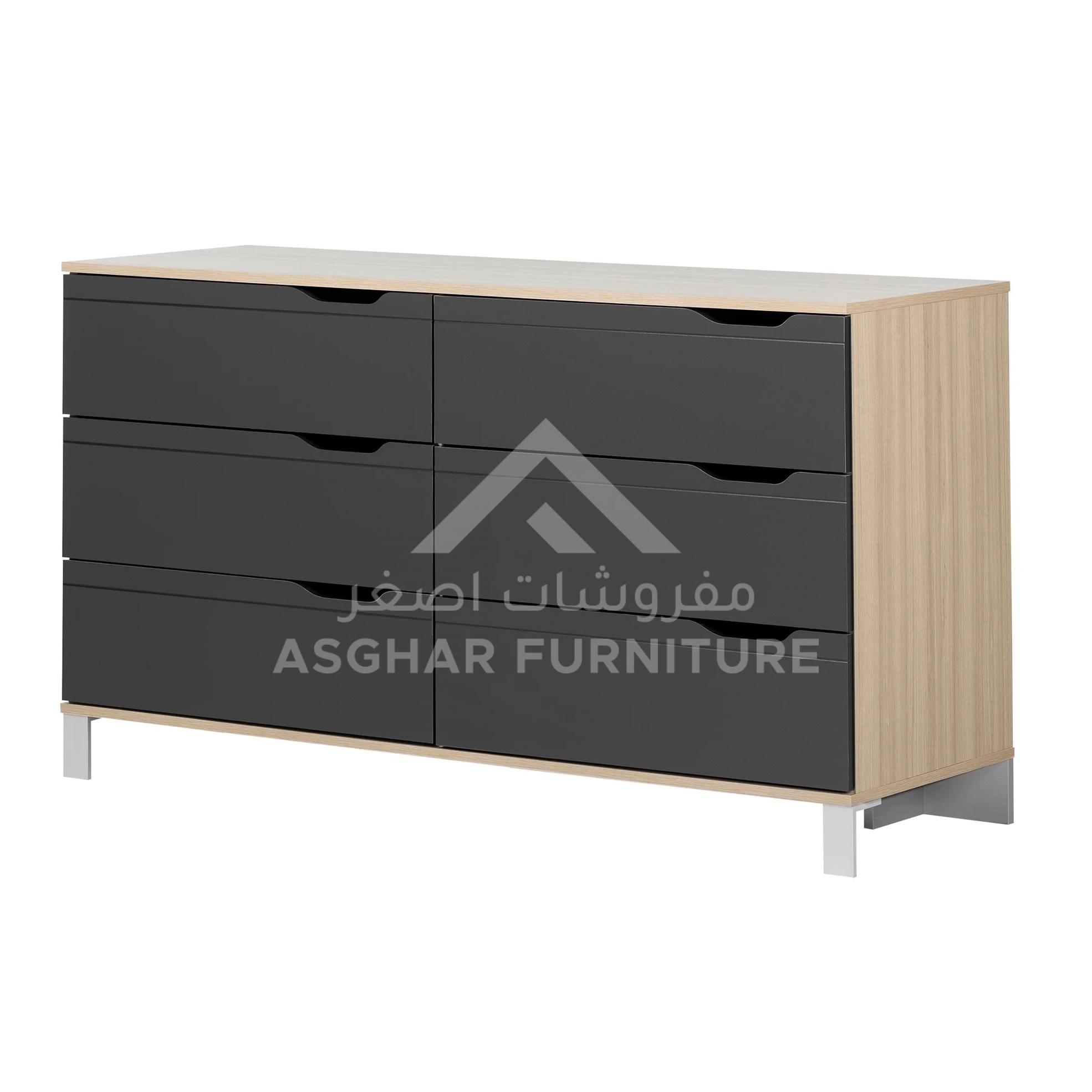 New Bella 6 Drawer Double Dresser - Image 4
