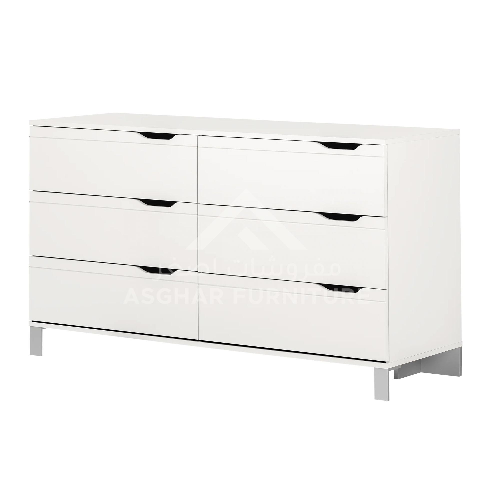 New Bella 6 Drawer Double Dresser - Image 2