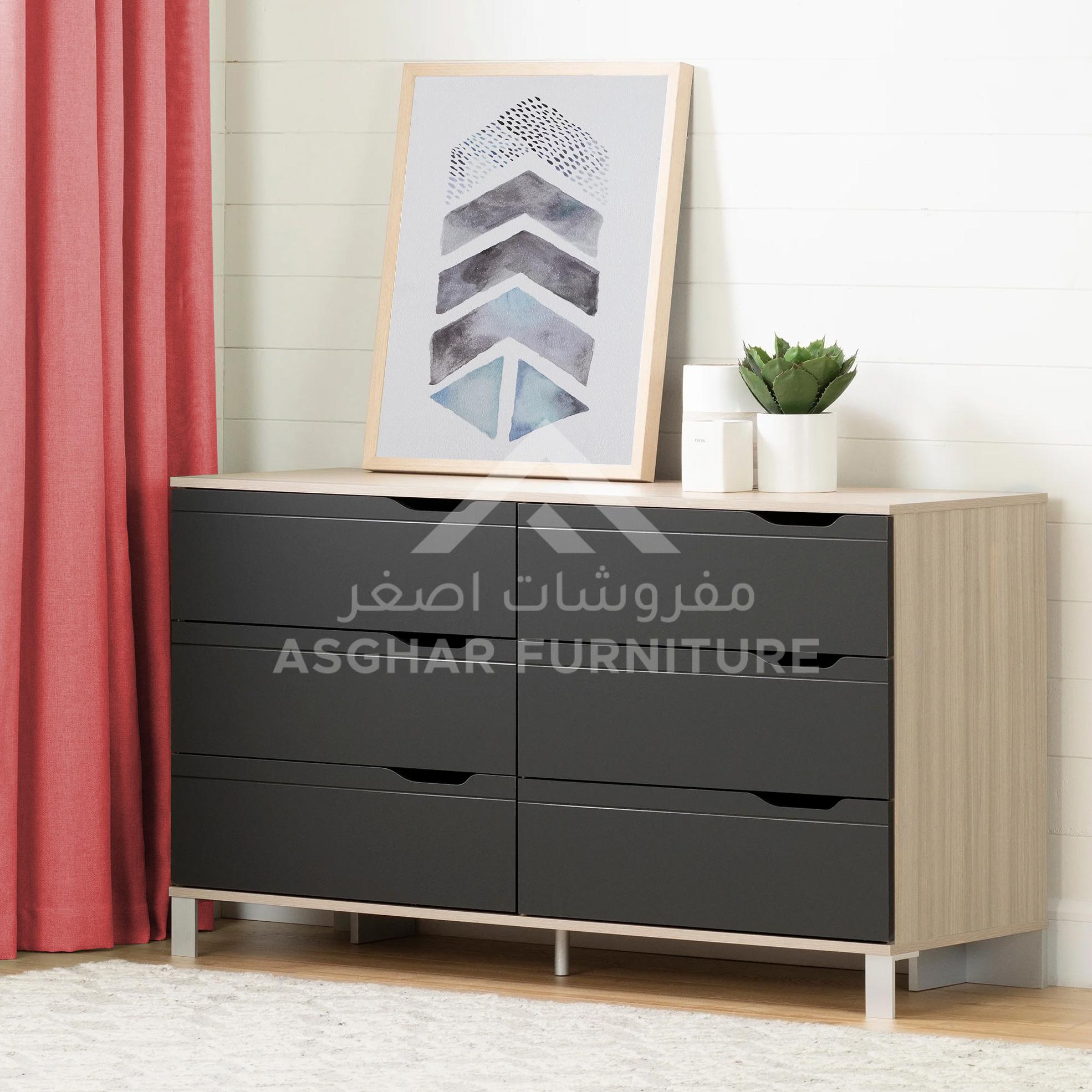 New Bella 6 Drawer Double Dresser - Image 3
